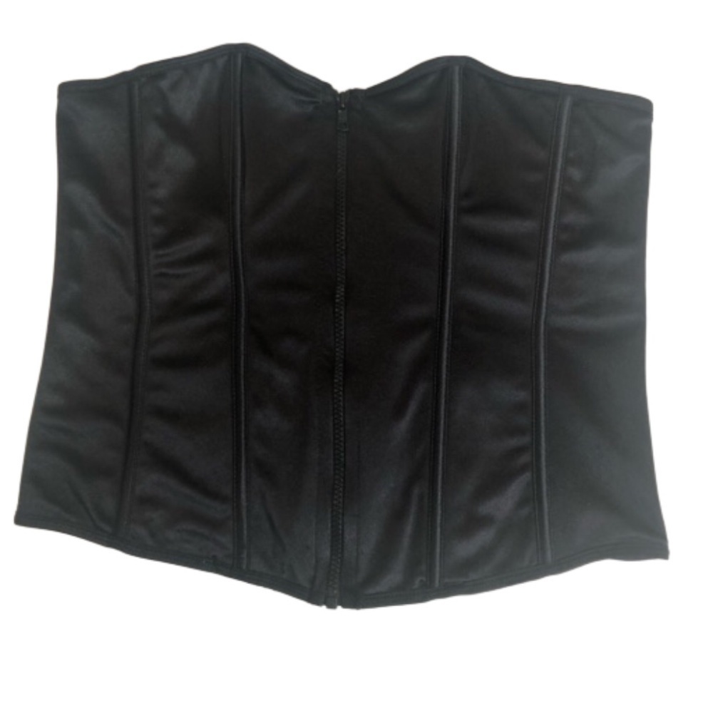 Seven til Midnight Size 1X/2X black corset. Sexy vixen cos-play lingerie boning
